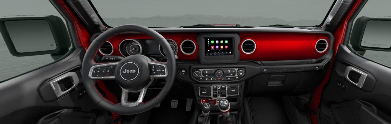 2020 Jeep Wrangler Unlimited Rubicon Front Interior Dashboard Picture